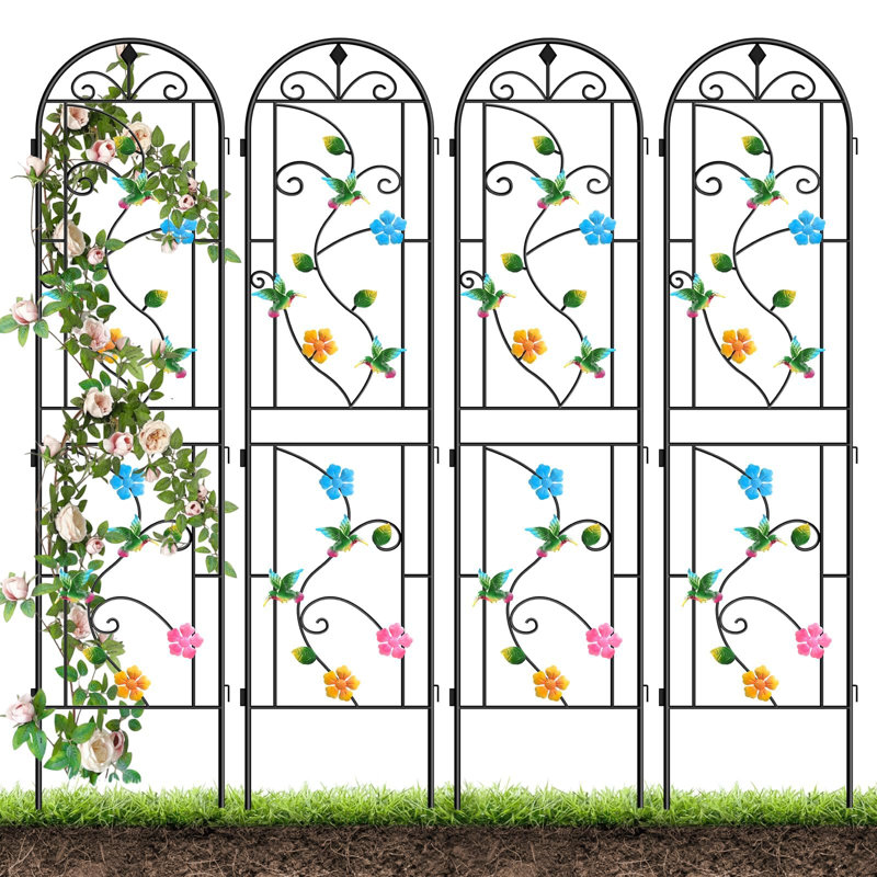 220cm H x 50cm W Metal Gothic Trellis