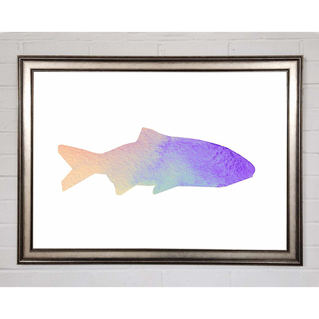 Gerahmtes Leinwandbild Rainbow Fish Framed Print