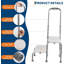 Marchepied et plateforme antidérapante, capacité de charge de 450 lb, marchepied réglable pour adultes, personnes âgées, repose-pieds de chevet, cuisine