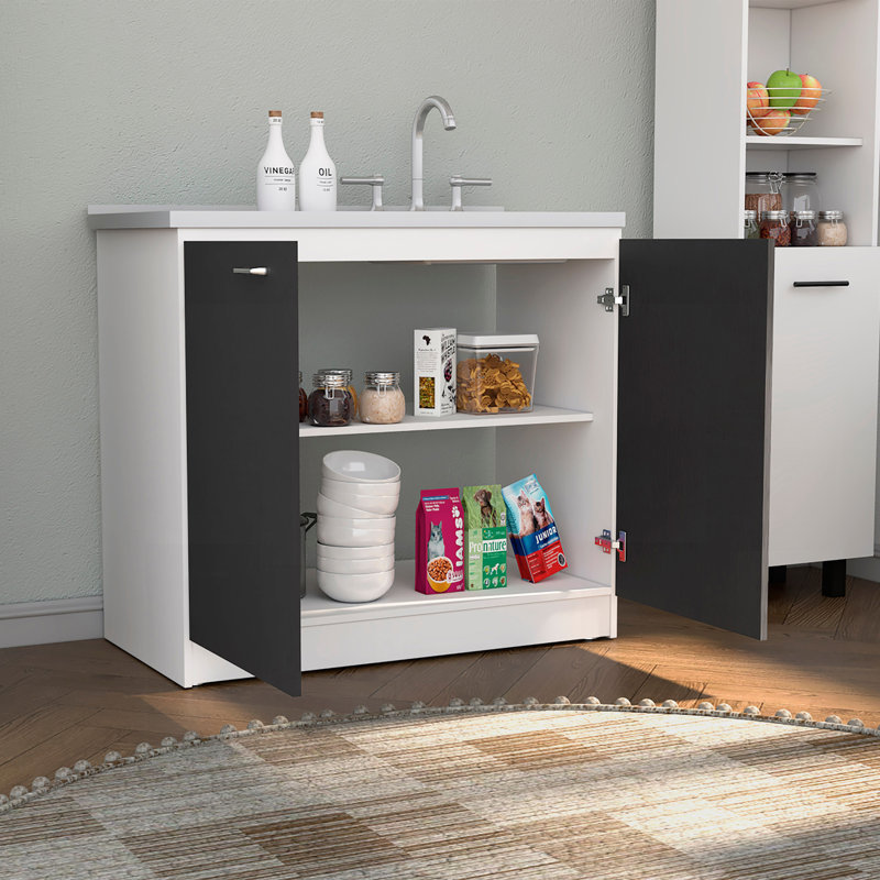Utility Sink Vernal, Kitchen, White/Black