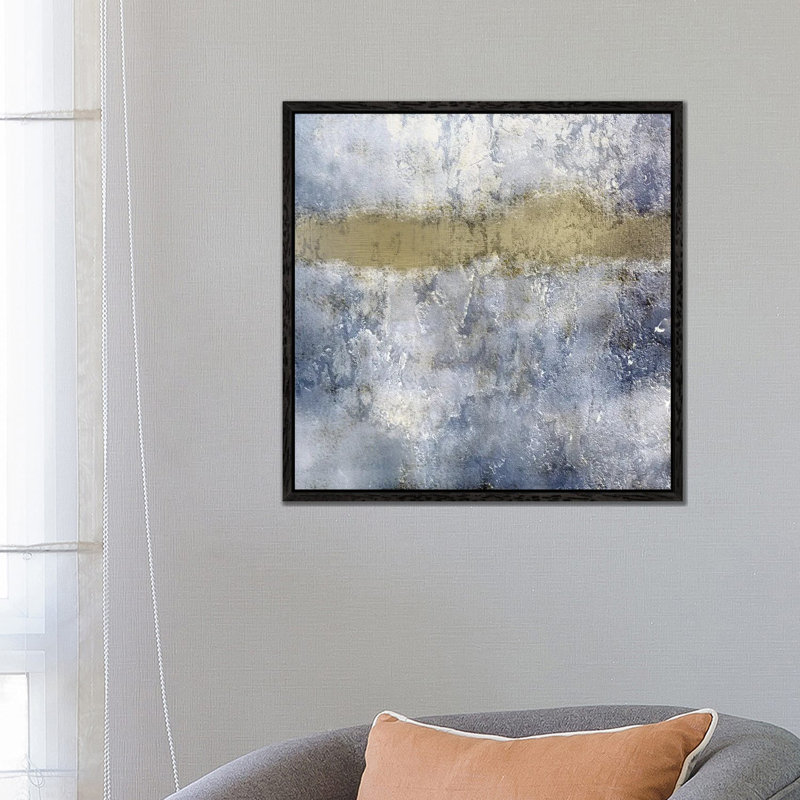 Stream by Kimberly Allen - Painting on Canvas, 66.04 cm H x 66.04 cm W, Black Framed Canvas