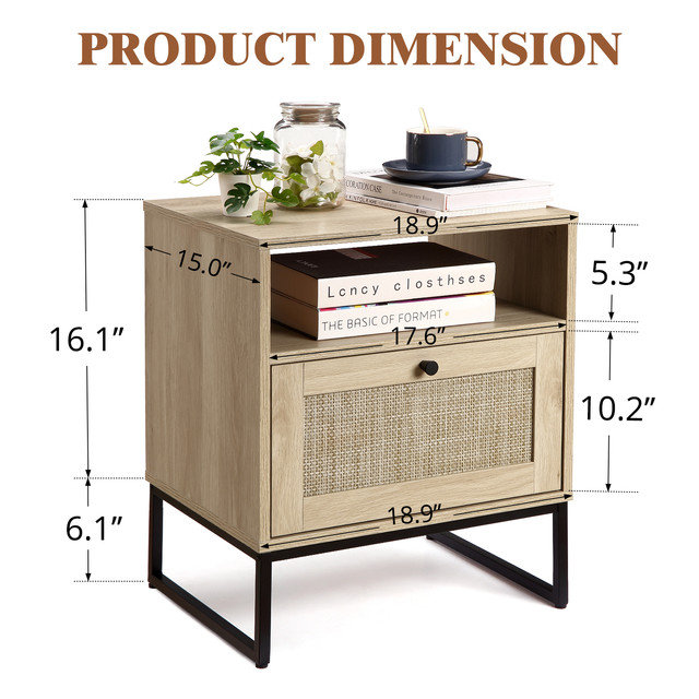 Adilia End Table with Storage