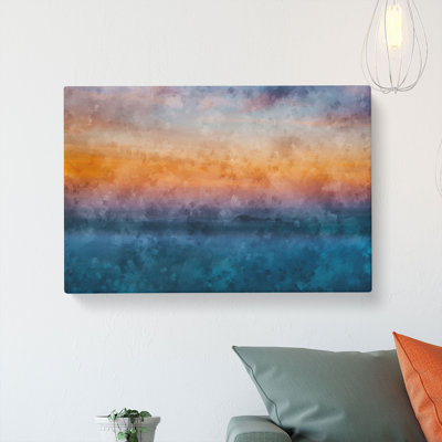 Beautiful Beach Painting - Wrapped Canvas