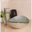 Lavabo de salle de bain vasque ovale en verre trempé avec robinet-53644579