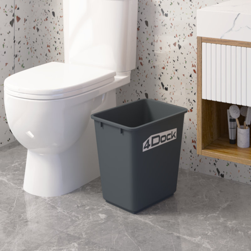 Office Trash Can - Square, 7 Gallon
