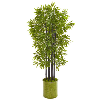 57'' Faux Bamboo Tree in Metal Planter