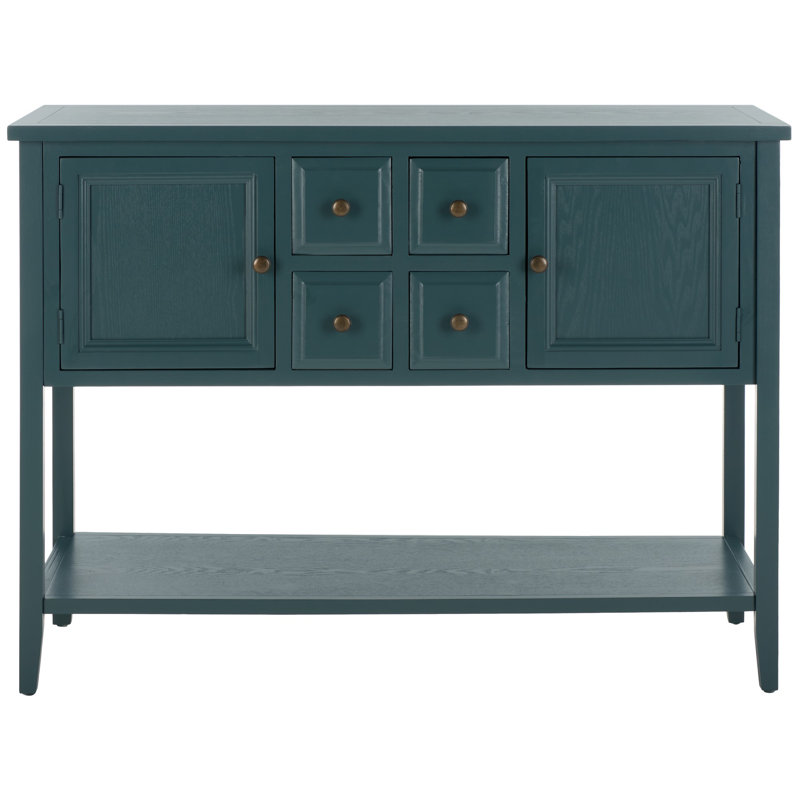 Sadie 45.7'' Solid Wood Console Table, Slate Teal