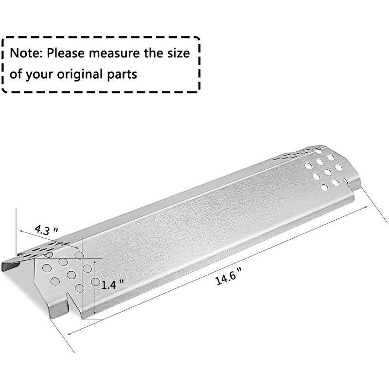 Quickflame 4.25'' W x 14.5'' D Metal Replacement Grill Burner