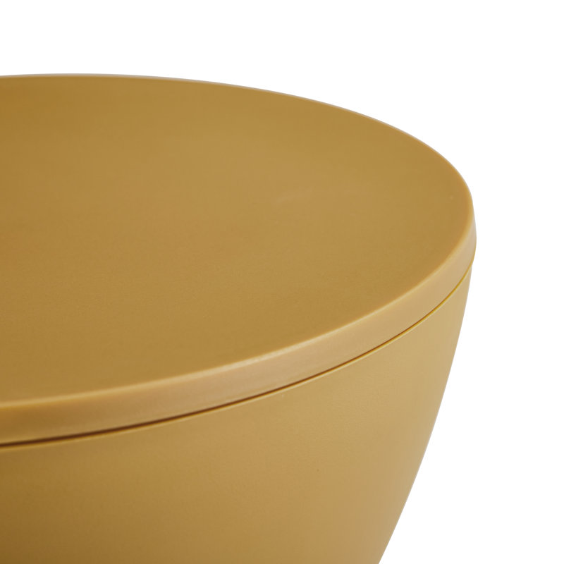 Table d'appoint en plastique Price, H 17,7 po x L 11,8 po x l 11,8 po, Jaune