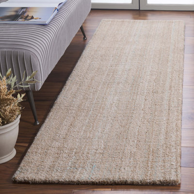Tapis abstrait turquoise / brun 151
