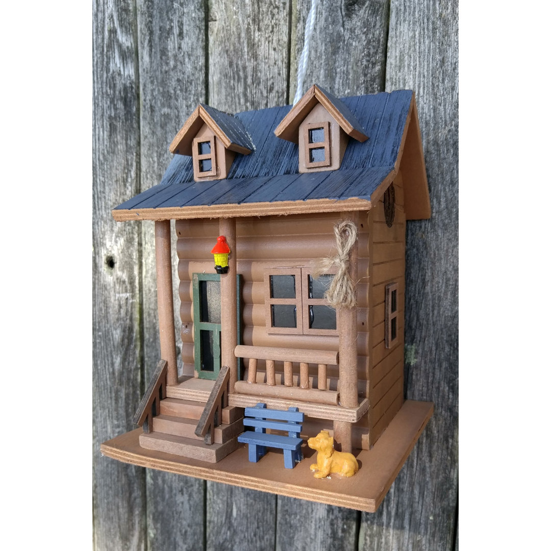 Hatchling Series Log Cabin 8.5 in x 6.5 in x 6.5 in Birdhouse Home Bazaar