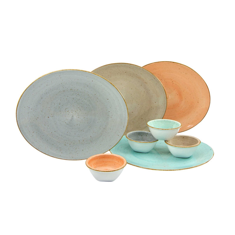 Vintage Nature 8 Piece Dinnerware Set , Service For 4