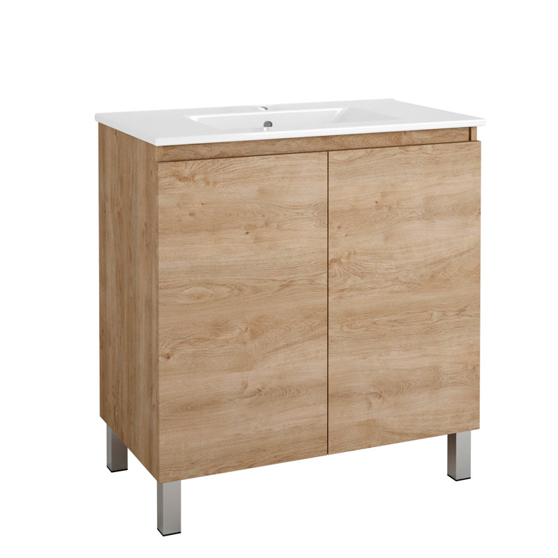 Bathroom Vanity Cabinet SUNSET Collection by DAX, Oak