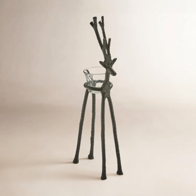 Frederick Aluminum Reindeer Tealight Holder