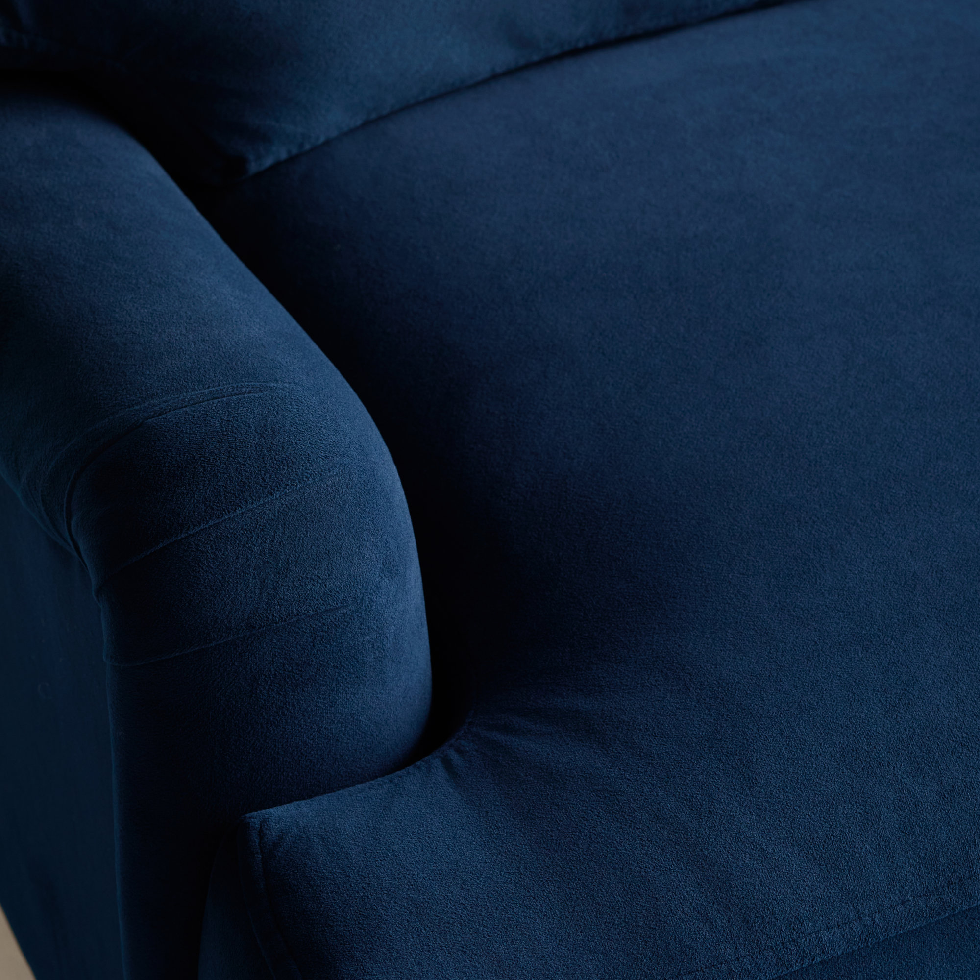Walters Tight Back Sofa, Canvas Navy Sunbrella® Canvas