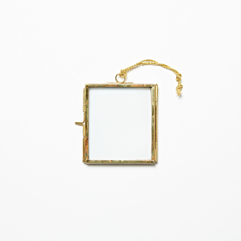 Single Picture Frame Metal Picture Frame, 8.2cm x 7.5cm, Gold