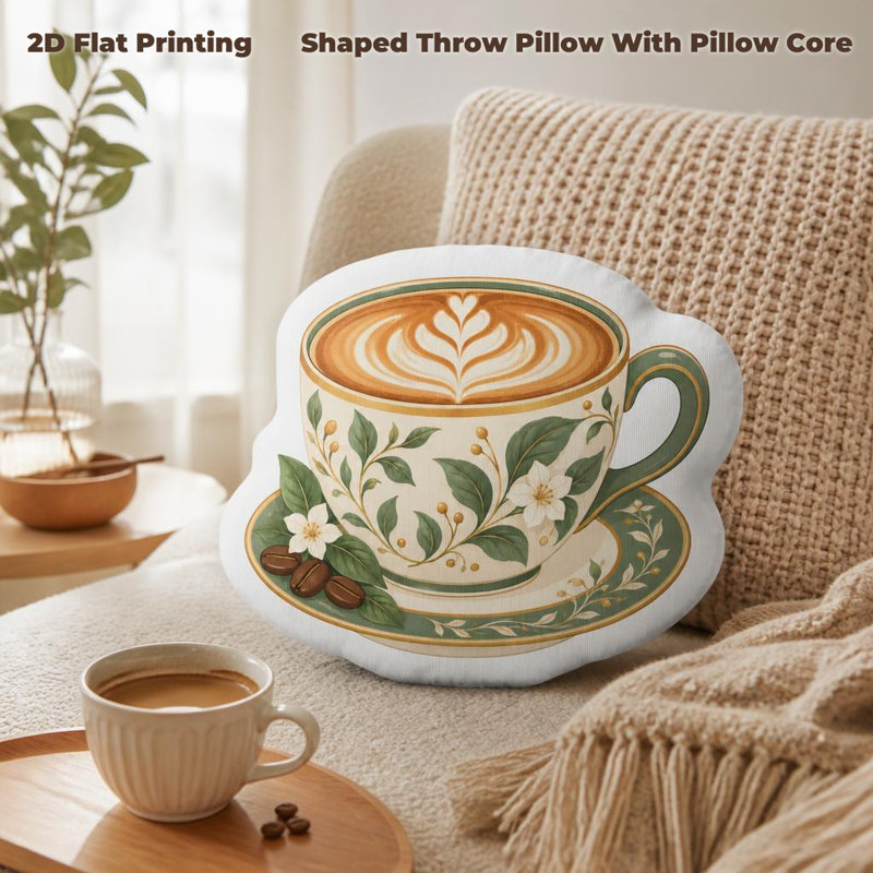 100% Cotton Floral Pillowcase, 25 cm