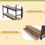 Structure de lit mezzanine avec garde-robe, lit mezzanine en métal avec tablettes de rangement et panneau perforé-1816638473