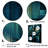 Abstract Teal Melodic Migrations - Abstract Shapes Wall Decor-836276708-865747091