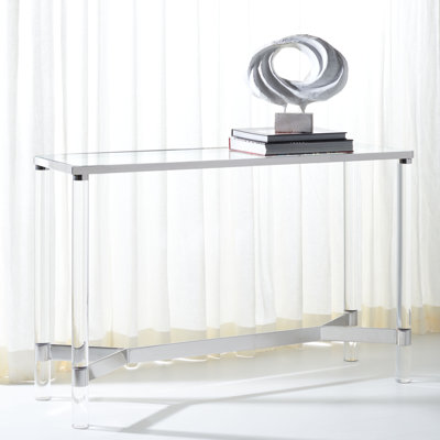 Nikkayla 51'' Glass Top Console Table