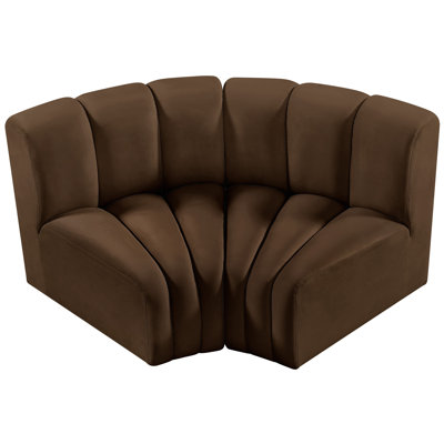 Ivanildo Upholstered Curved Sectional Reversible