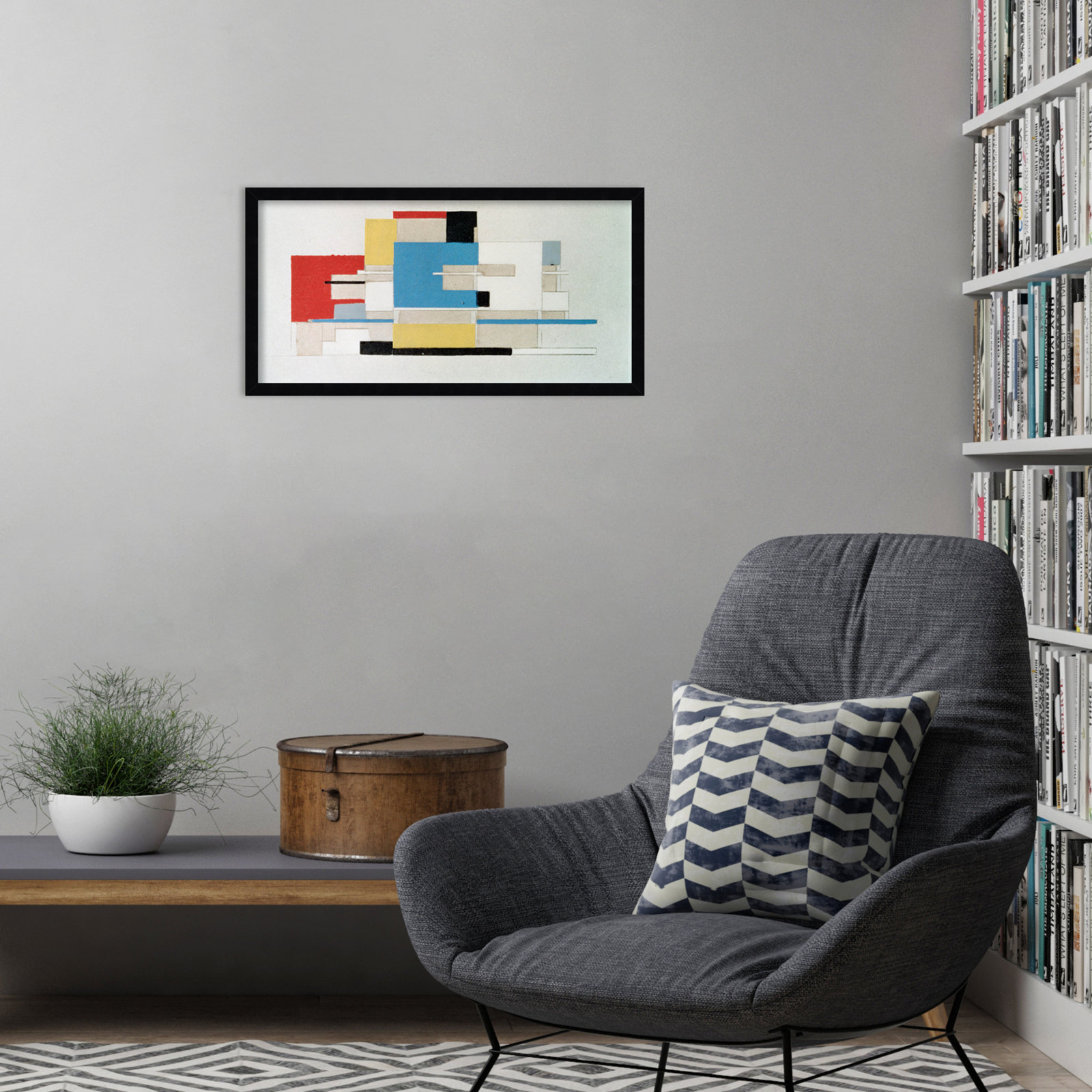 Earling "Colour Study for Architecture" Print, Black, 13" H x 25" W