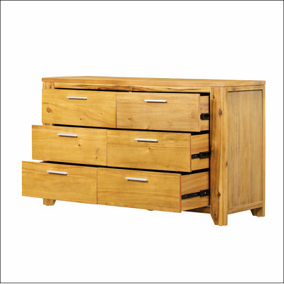 Commode 6 tiroirs 53 x 17 x 31,5 po