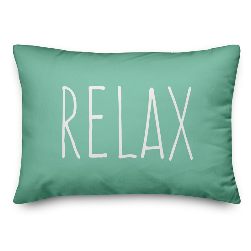  Housse et insert pour oreiller rectangulaire Relax, Vert menthe