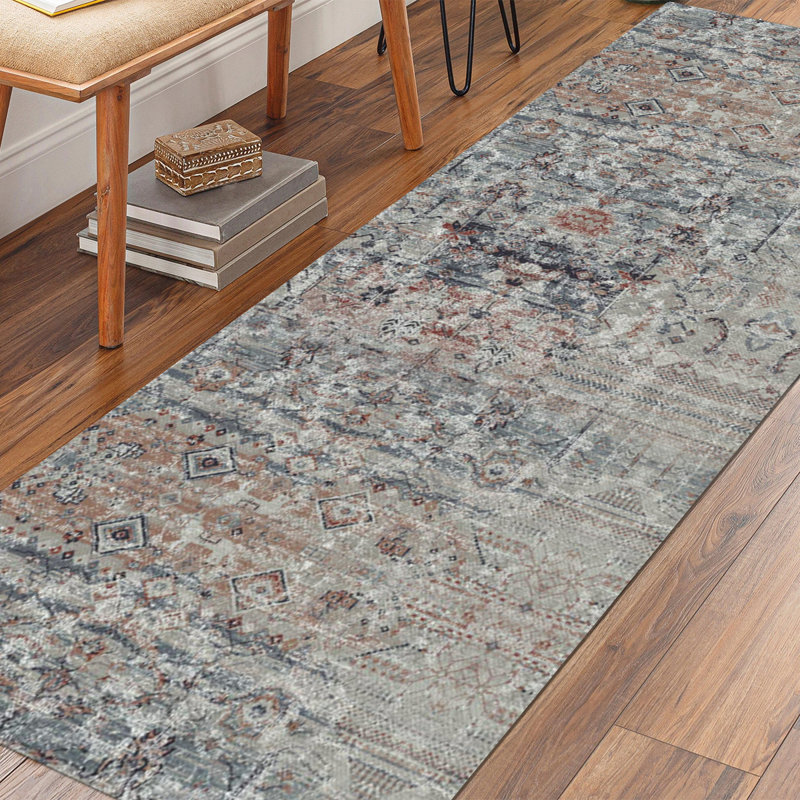 Davanti Vinyl Floor Mat - Kilim Collection, Runner 2' x 5'