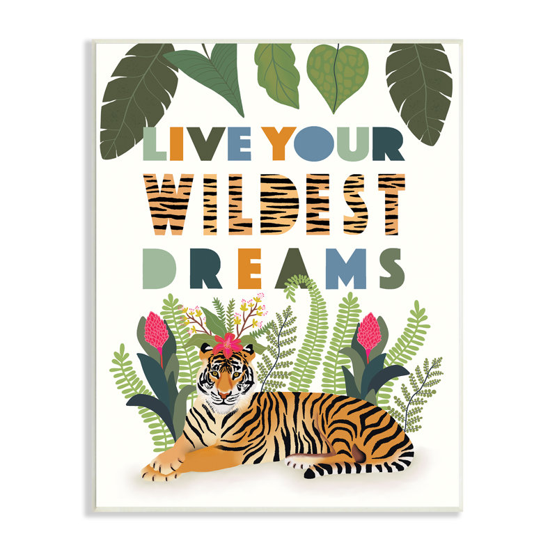 Live Your Wildest Dreams - impression, H 19 po x l 13 po x P 0,5 po, Unframed