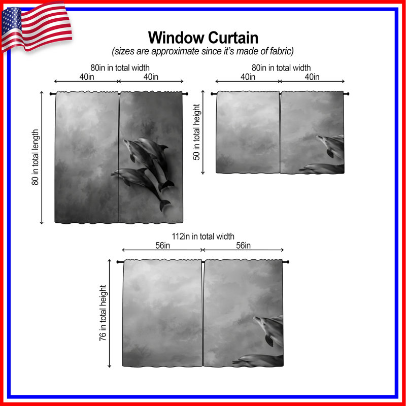 Three Dolphins, 40in x 80in - 2 panels, Transparent