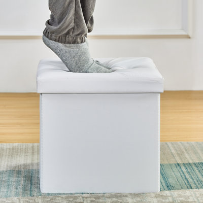 Repose-pieds en cuir Markeitha