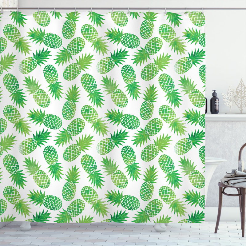 Shower Curtain with Hooks Included, 70" H x 69" W