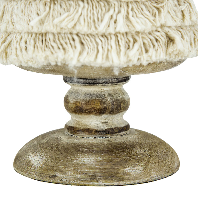 Cône à franges D5.1X21.7 "avec base en bois