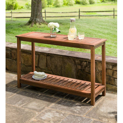 Rectangular 48'' L x 16'' W Outdoor Buffet & Console Table