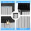 Boîte de rangement en plastique 50 gallons avec couvercle, rangement résistant aux intempéries pour meubles de patio, jouets de piscine et outils de jardin-111941487