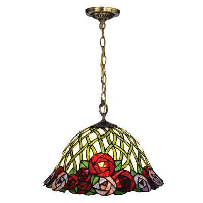 Luminaire suspendu bol 1 lumière Oswald Rose