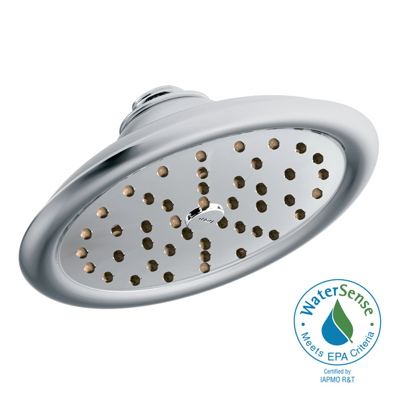 ExactTemp Rain Shower Head with Immersion, Chrome