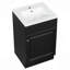 Meuble-lavabo de salle de bain avec lavabo, meuble-lavabo avec tablette de porte et tablette réglable-115688440