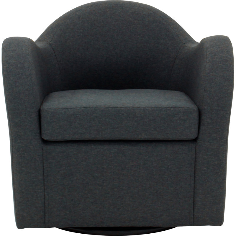 Fauteuil pivotant l 30,5 po Brada, 100% polyester gris Jitterbug