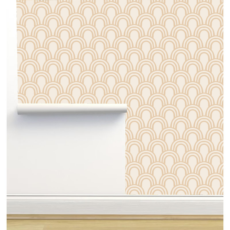 Rouleau de papier peint L 2,16 pi x l 5 po Erin Kendal Designs, Beige sablonneux
