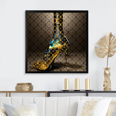 Luxueux talons aiguilles V - mode, art mural sur toile