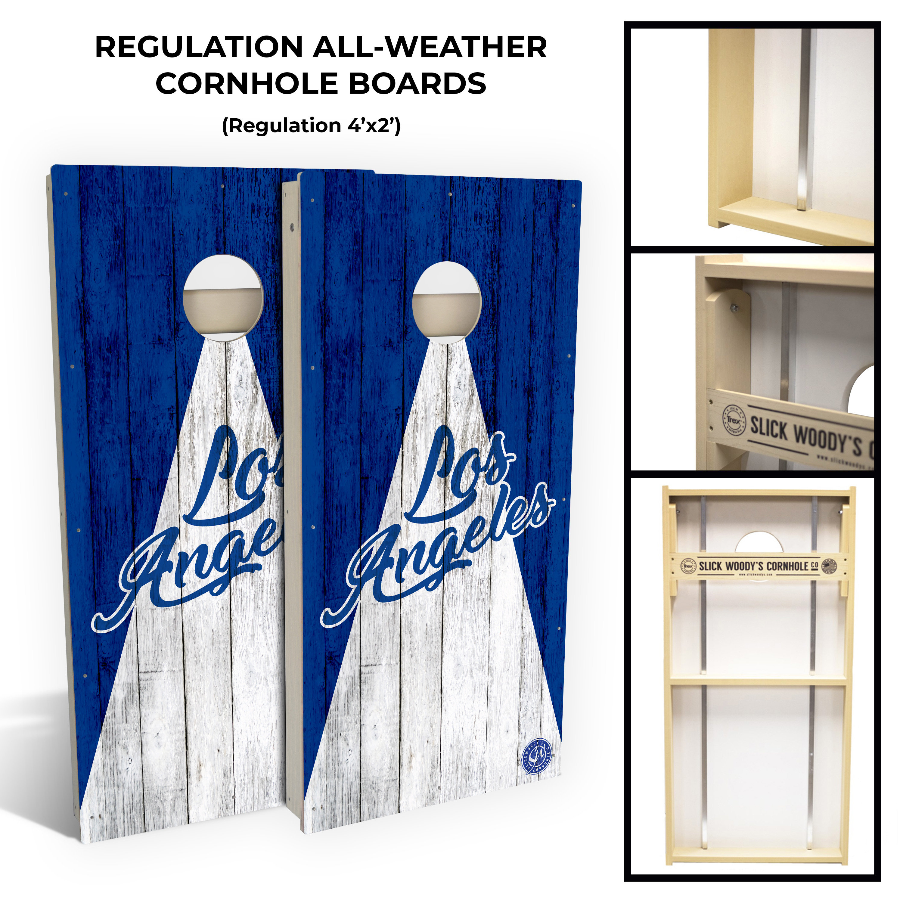 Los Angeles Football Cornhole Boards Complete Outdoor Game 