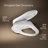 PureWash E590 Elongated Bidet Toilet Seat, Heated Bidet for Existing Toilet, Nightlight-36712092