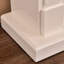 Foyer électrique en bois massif beige-301022167