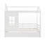 Lit simple avec lit gigogne (blanc) - peu encombrant Lit en bois durable