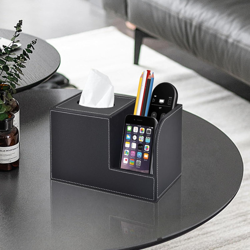Couvre-boîte à mouchoirs avec rangement