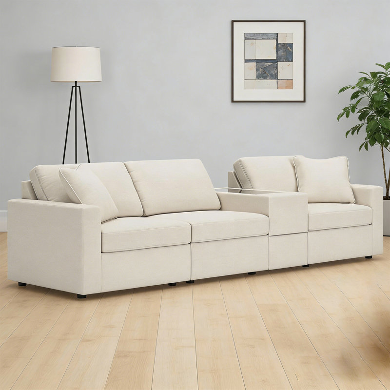 Braintree 4-Piece Sectional With Storage Console