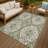 Machine Washable Indoor/Outdoor Chantille ACN2457 Tribal Rug-1378966721-1378966722