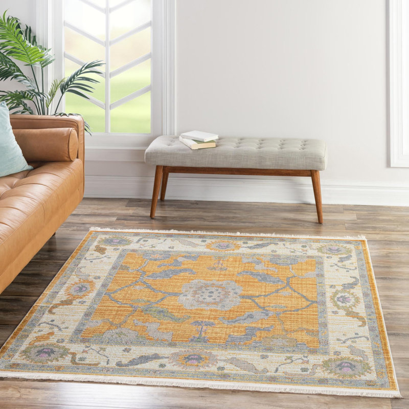 Haefner Oriental Indoor Rug, Square 5'5"